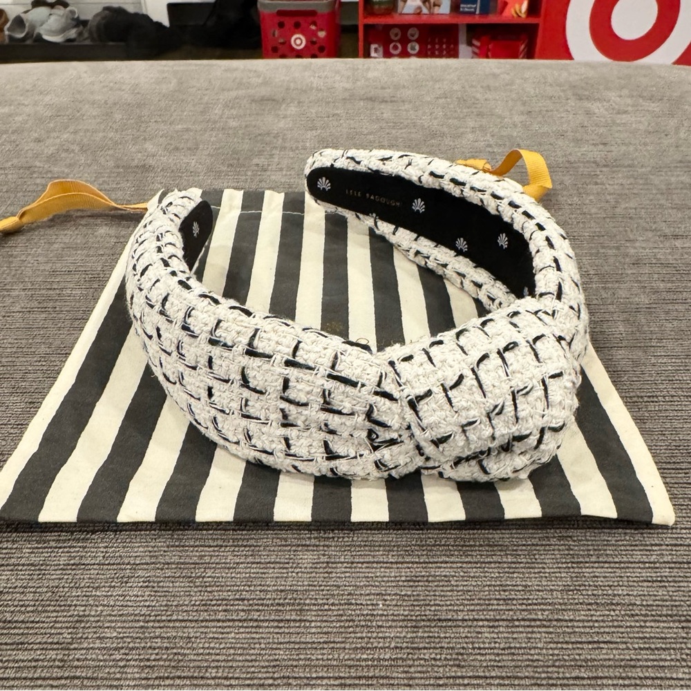 Lele Sadoughi Black and White headband